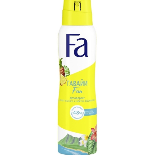 Дезодорант-спрей FA 150мл Ритмы острова Гавайи Fun 1/12