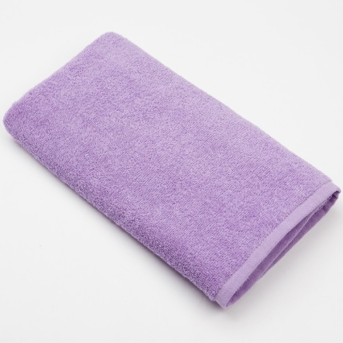 Полотенце махровое 100*150см ОДНОТОННОЕ 400г/м2 сирень 805