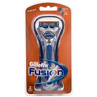 Станок для бритья GILLETTE Fusion+2 сменные кассеты 1/2