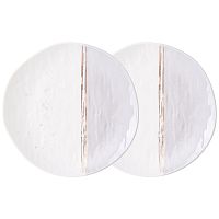 Набор тарелок фарфор 2шт десертные 20,5см GREY Lefard 42-473