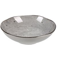 Тарелка суповая керамика 20см STONE серый Domenik DMD043