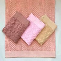 Полотенце махровое 50*90см KING 500гр/м2 розовый рис. B02029