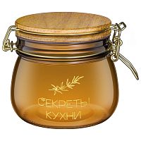 Банка для сыпучих стекло 500мл СЕКРЕТЫ КУХНИ крышка с замком Lefard 172-200