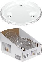 Подсвечник-тарелка стекло 14см Купман ACC300580 1/8