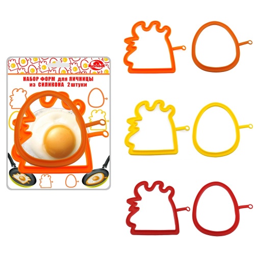 Форма для яичницы 2шт AN80-138 Мультидом Форма для яичницы 2шт AN80-138 Мультидом