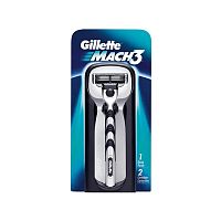Станок для бритья GILLETTE Mach-3+2 сменные кассеты 1/2