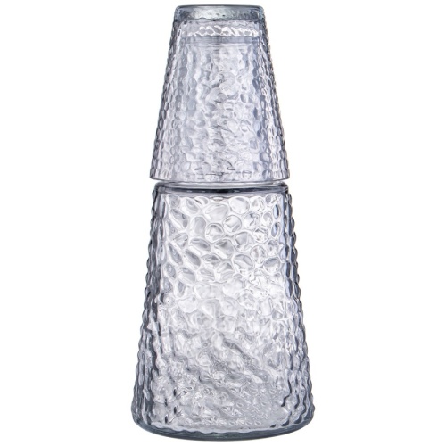 Графин стекло 0,8л GREY крышка-стакан Agness 889-167