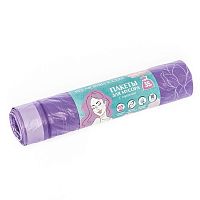 Мешки для мусора 10шт 35л Из любви к себе Пионы с завязками 77366 HQ 1/20