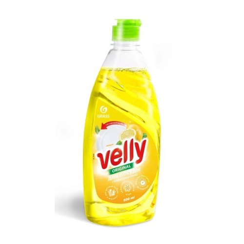 Средство для мытья посуды GRASS 500мл Velly Лимон 1/8