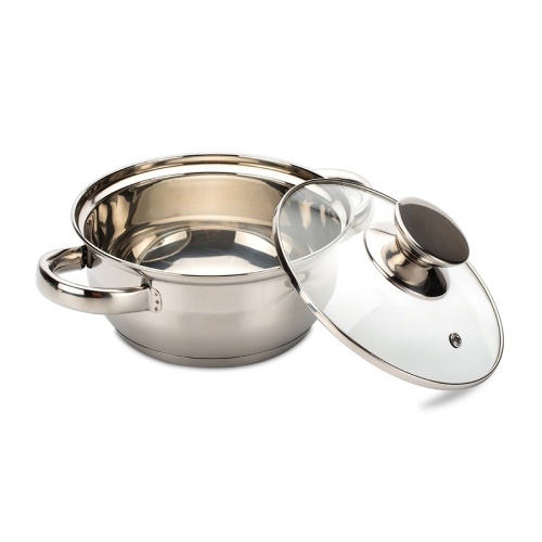 Кастрюля нерж. сталь 1,4л Attribute CLASSIC со стекл. крышкой индукция ASS716