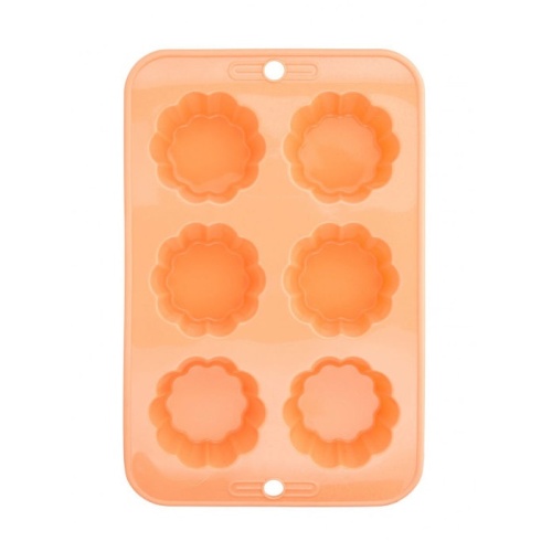Форма для выпечки силиконовая Кексы 6 ячеек 18*28см APRICOT Attribute ABS308