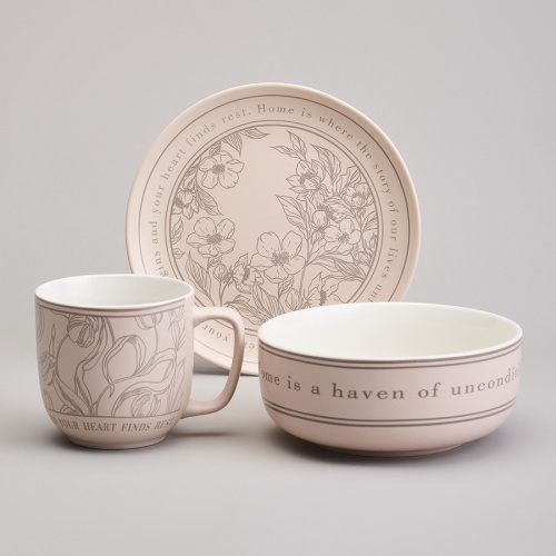 Набор посуды на 1 перс. 3пр фарфор LOVING FAMILY Lefard 756-481 Набор посуды на 1 перс. 3пр фарфор LOVING FAMILY Lefard 756-481