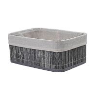 Корзинка декоративная 30*20*12см БАМБУК пепельный Магамакс Shan-18M