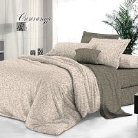 КПБ 2,0сп (европростыня) сатин 50*70см+70*70см СТЕФАНИЯ Хлопковый Рай