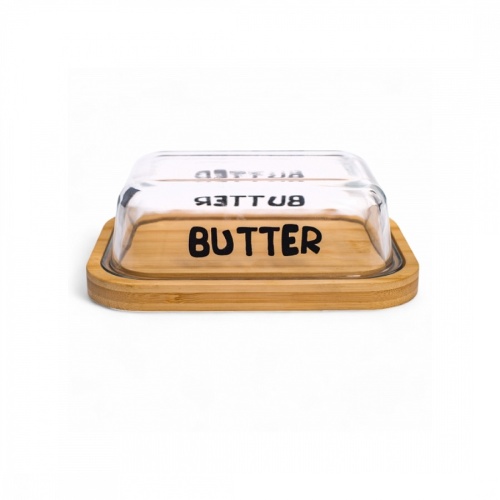 Масленка бамбук 18,5*14см BUTTER Glasserie GL302 Масленка бамбук 18,5*14см BUTTER Glasserie GL302