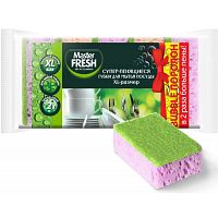 Губки для посуды 10шт XL bubble Master Fresh