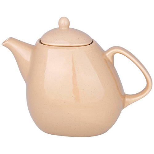 Чайник заварочный фарфор 1200мл Bronco FUSION кремовый 263-1221