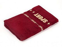 Полотенце махровое 50*90см SPORT спелая вишня Prestige