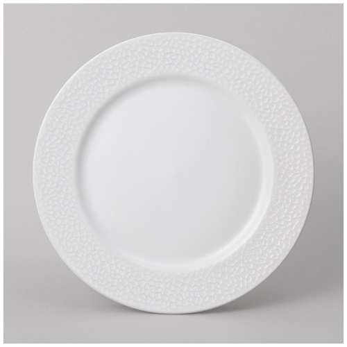 Тарелка обеденная керамика 27,5см SATURN БЕЛЫЙ Lefard 191-278