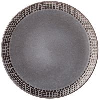 Тарелка обеденная керамика 25см GRAPHITE Bronco 445-120