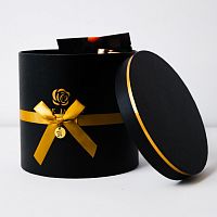 Набор подарочный ЧЕРНАЯ РОЗА в коробке
