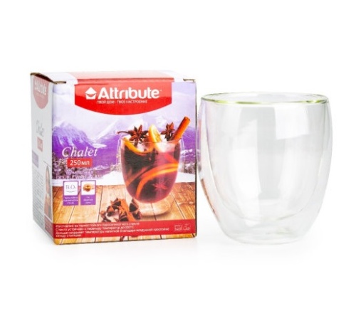 Стакан с двойными стенками 250мл CHALET Attribute ATG101
