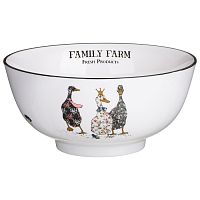 Салатник фарфор 17,5см 1000мл FAMILY FARM ГУСИ Lefard 263-1412