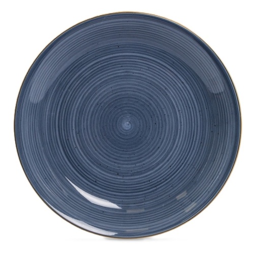 Тарелка обеденная керамика 24,8см TWIST грозовое небо Domenik DMD201