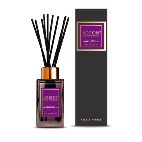 Аромадиффузор 85мл PREMIUM PATCHOULI-LAVENDER-VANILLA Areon ARESTICKSBL02/85