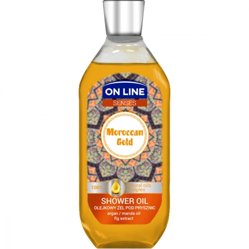 Гель для душа ON LINE SENSES c маслом Moroccan Gold 500мл