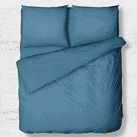 КПБ 2,0сп (европростыня) сатин 50*70см однотонный ЛАГУНА Хлопковый Рай