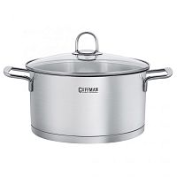 Кастрюля нерж. сталь 4,2л Guffman Viva ИНДУКЦИЯ с крышкой T02-00622R