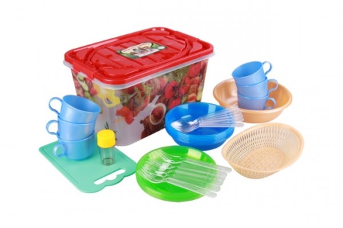 Набор для пикника 15л Гурман (6 персон) Ассорти M3059 ОТВ