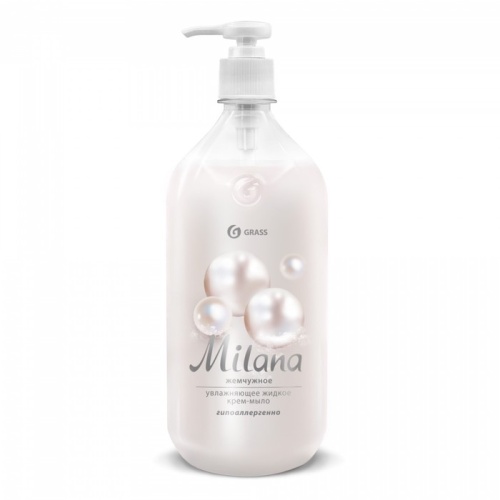 Мыло жидкое GRASS 1000мл Milana Жемчужное 1/6