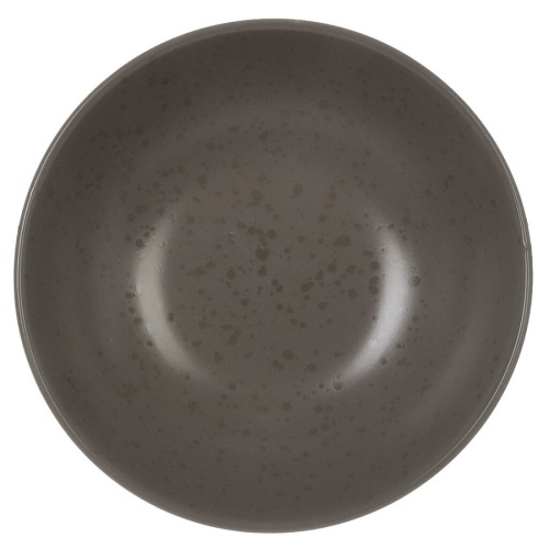 Тарелка суповая керамика 18,6см DROPS серо-коричневый Domenik DMD153 фото 2
