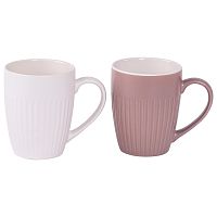 Набор кружек фарфор 2шт 380мл ТЮЛЬПАН РИТМ-2 коричневый Appetite WWRHYTHM-2