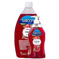 Мыло жидкое SALOON 400мл Гранат+сменный блок 750мл 1/6