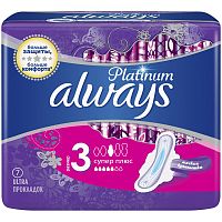 Прокладки ALWAYS 7шт Ultra Platinum Super Plus Single