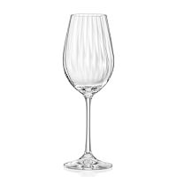 Бокал для вина 350мл VIOLA OPTIC WATERFALL декорированный Crystalex 40729/22/350