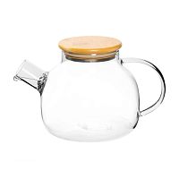 Чайник заварочный стекло 1000мл Tima с пружинкой FE1000BK
