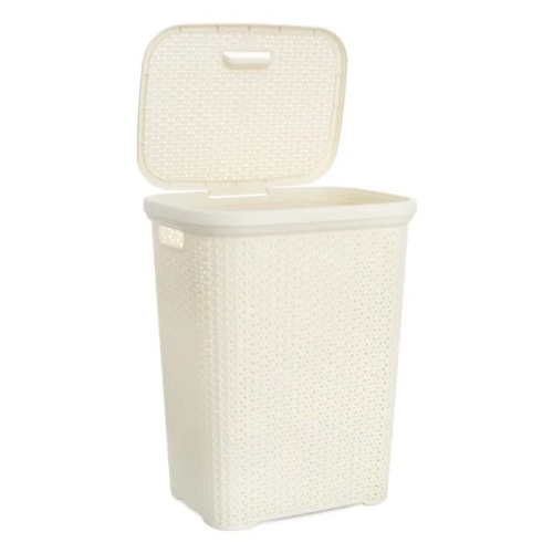 Корзина для белья 55л RATTAN слоновая кость Hobby Life HL081106IV