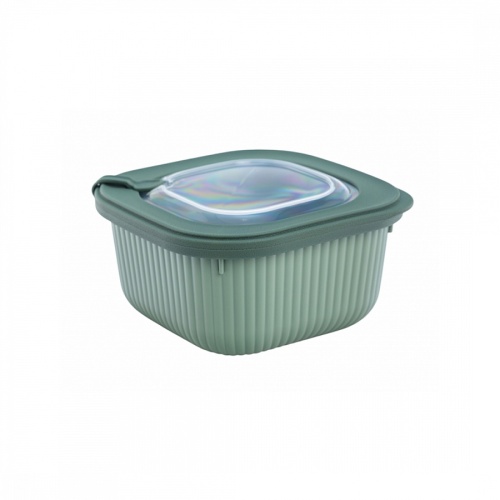 Контейнер для хранения квадратный 0,6л LINE зелёный Softchef APS011G