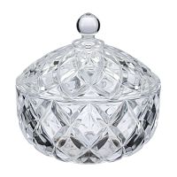 Конфетница стекло 18см DELI GLASS с крышкой Regent DSTG2036-7/L1