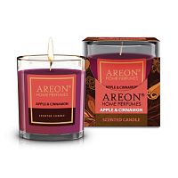 Аромасвеча в стакане 120г APPLE&CINNAMON Areon ARECANDCR01