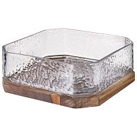 Фруктовница на подставке 21*21*8см AQUA Lefard 750-015