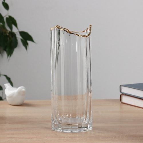 Ваза стекло 9,5*25см КЛАССИК прозрачный Милагрос 10697721