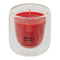 Аромасвеча в стакане 130г 8*8,5см ROUGE VELVET Bougie Parfumee 172745C