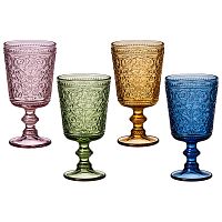 Набор бокалов для вина 4шт 330мл VINTAGE COLORS Lefard 687-015