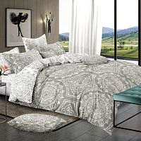КПБ Евро (простыня на резинке) сатин 50*70см+70*70см EDWARD Vivien Euro Lux BZ QR Sp vn