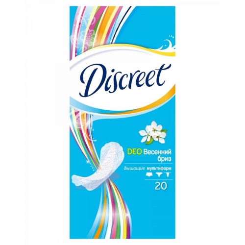 Прокладки DISCREET 20шт Deo Весенний бриз 1/18